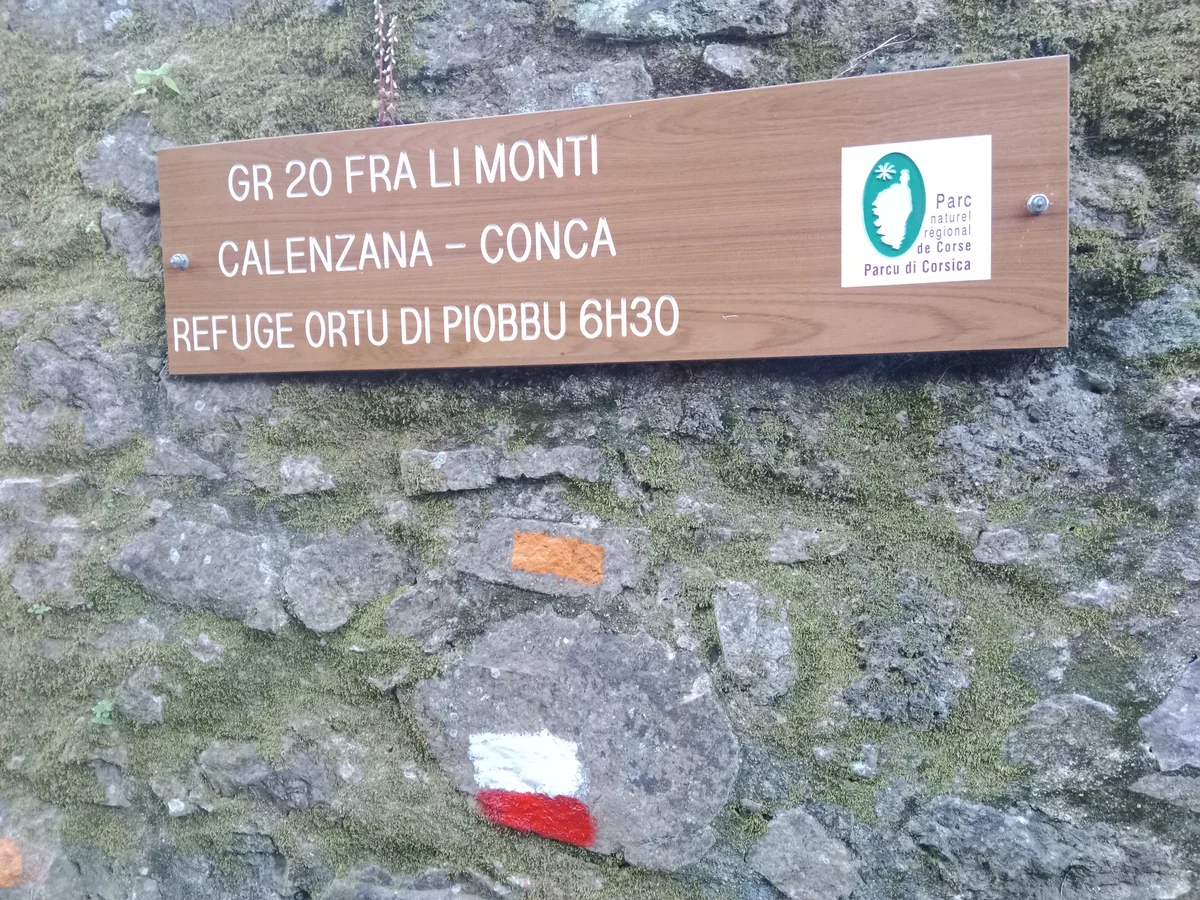 Début du GR 20 à Calenzana